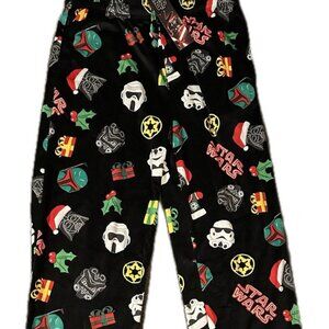 STAR WARS Velour PJ Pajama Sleep Lounge Pants with Pockets Mens Medium